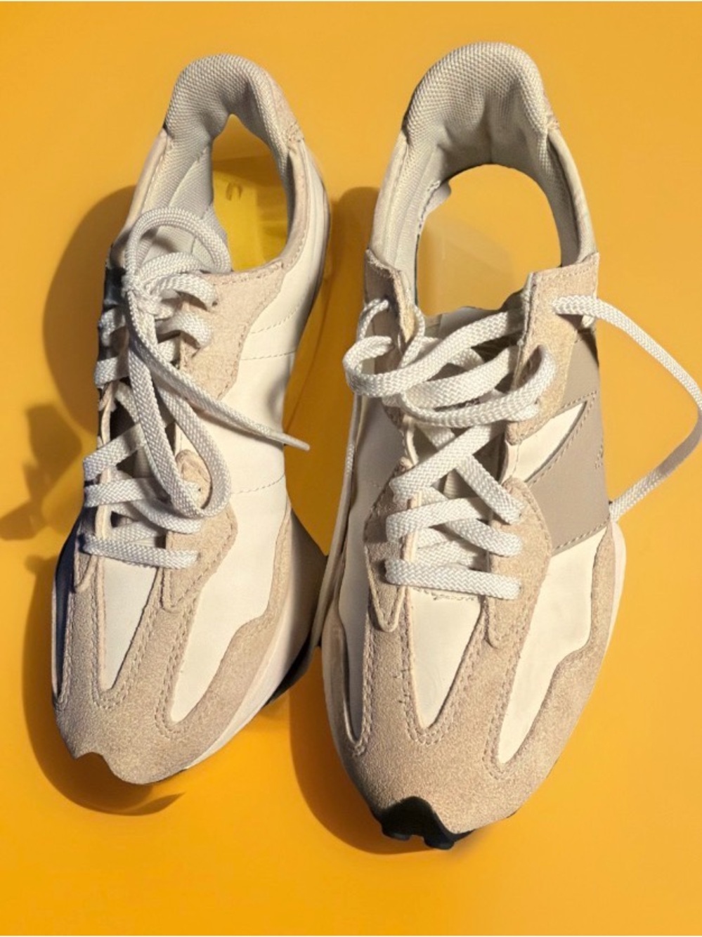 New Balance Beige & White Women's Retro Runner Sneakers - Picture 8 of 14